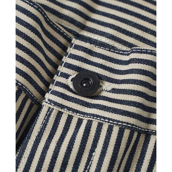 Bronson MFG 29 Hickory Stripe Railroad Pants Heritage Denim Lot 421 Express - Picture 5 of 8